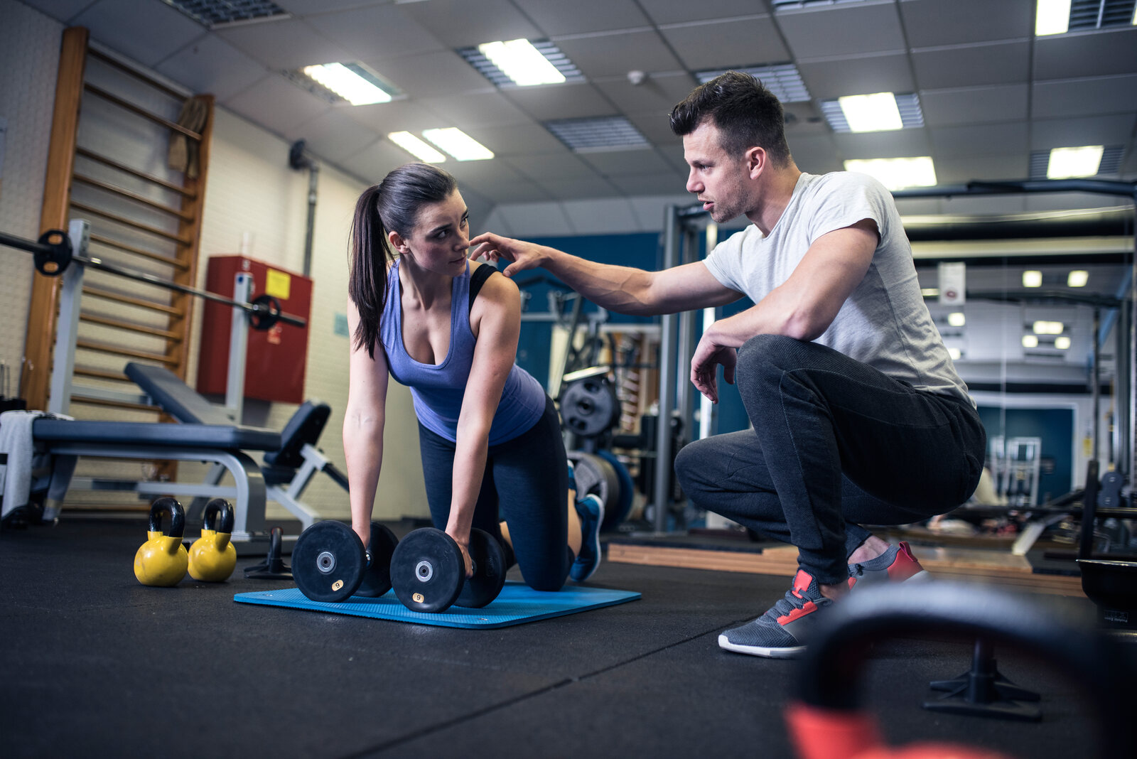 In-person personal training session